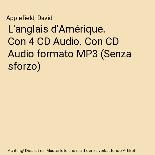 Anglais amérique con 4 - l'anglais,