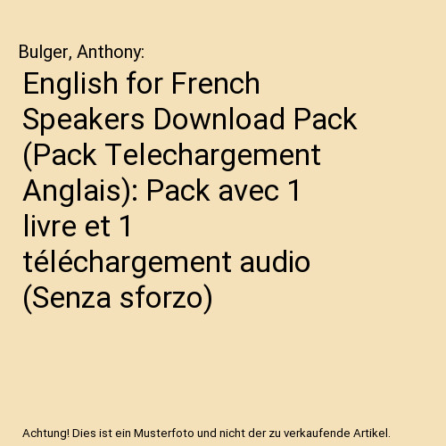 English for french speakers - english,